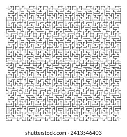 Maze puzzle game vector pattern