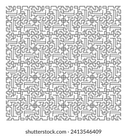Maze puzzle game vector pattern