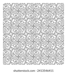 Maze puzzle game vector pattern