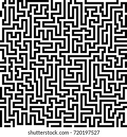 Maze seamless halftone vector pattern