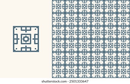 maze seamless pattern in abstract geometric shape illustration background.