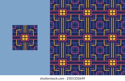 Patrón sin fisuras laberinto en fondo abstracto de la ilustración de la forma geométrica.