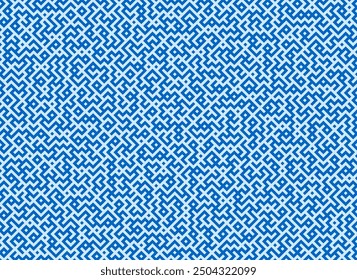 Labyrinth nahtlose Muster. Abstrakte Mosaikstruktur. Vektorgrafik.