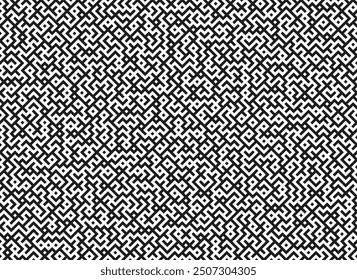 Laberinto sin patrón. Textura de mosaico Abstractas. Ilustración vectorial.