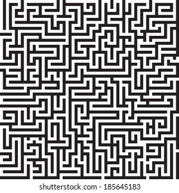 Maze seamless vector pattern
