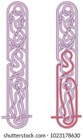 Maze in the shape of capital letter I - worksheet for learning alphabet
