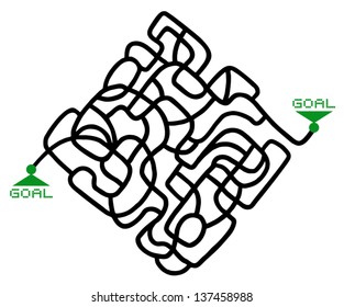 Maze solution game
