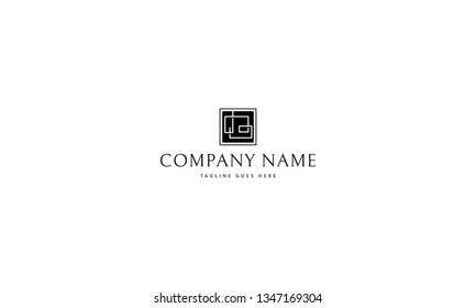Maze square abstract black vector logo design