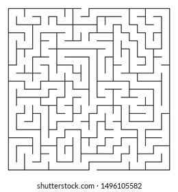 Maze / Square labyrinth with entry and exit.