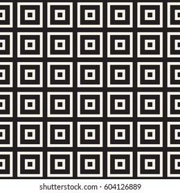 Maze Tangled Lines Contemporary Graphic. Abstract Geometric Background Design. Vector Seamless Black and White Pattern.