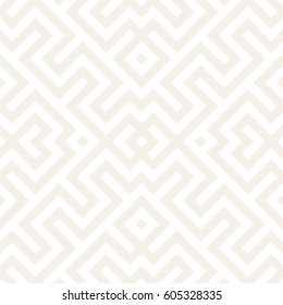 Maze Tangled Lines Contemporary Graphic. Abstract Geometric Background Design. Subtle Vector Seamless Pattern.
