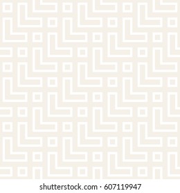 Maze Tangled Lines Contemporary Graphic. Abstract Geometric Background Design. Vector Seamless Pattern.