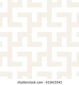 Maze Tangled Lines Contemporary Graphic. Abstract Geometric Background Design. Vector Seamless Pattern.