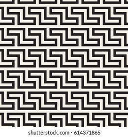 Maze Tangled Lines Contemporary Graphic. Abstract Geometric Background Design. Vector Seamless Pattern.