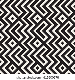 Maze Tangled Lines Contemporary Graphic. Abstract Geometric Background Design. Vector Seamless Pattern.