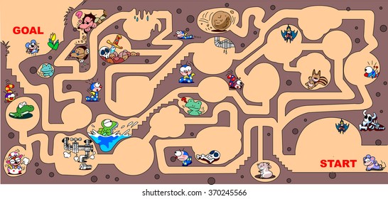 Maze of underground