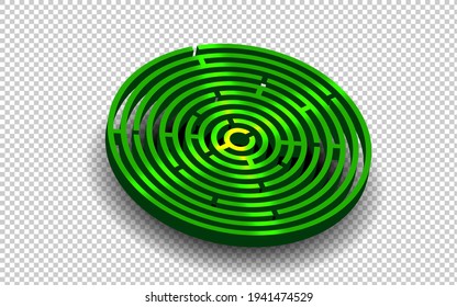 Maze vector, 3D labyrinth green on transparent background - Powered by Shutterstock - Get 15% off with code: PIKWIZARD15