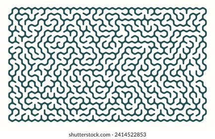 Maze vector decorative meandering shape. Labyrinth (maze) game illustration