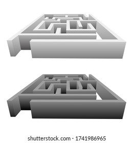 Maze vector design illustration isolated on white background