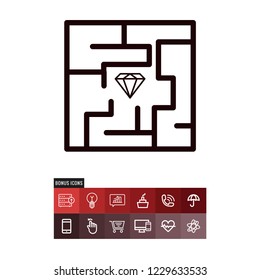 Maze vector icon