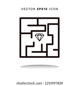 Maze vector icon