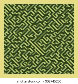 Maze. Vektorgrafik des Labyrinths. Kann für Tapete, Hintergrund, Buchumschlag verwendet werden.