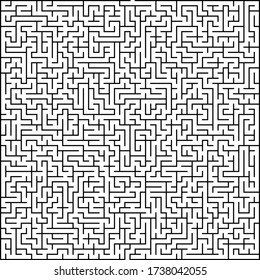 Maze Vector path labyrinth with entry and exit. Game maze puzzle