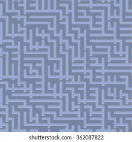 maze - vector seamless pattern