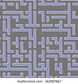 maze - vector seamless pattern