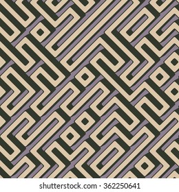 maze - vector seamless pattern