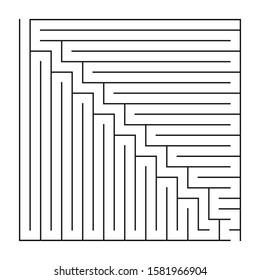 Maze/labyrinth on white background, game for kids, vector illustration