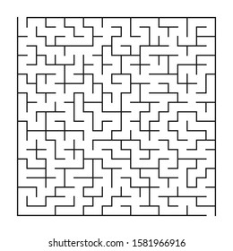 Maze/labyrinth on white background, game for kids, vector illustration