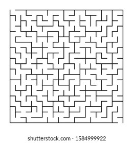 Maze/labyrinth on white background, game for kids, vector illustration