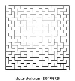 Maze/labyrinth on white background, game for kids, vector illustration