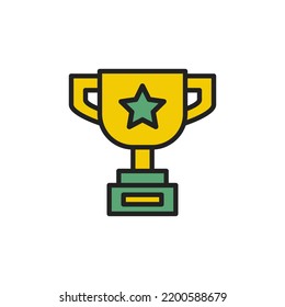 Mazer or Trophy Award Icon Vector