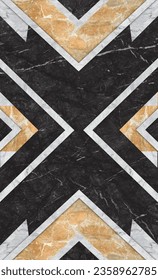 una alfombra moderna con motivos y marple