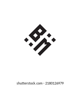 Logotipo de concepto geométrico abstracto MB en diseño profesional de alta calidad que será mejor para el estilo de la calle
