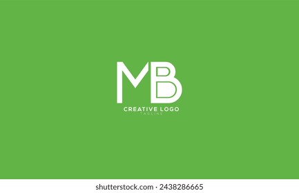 MB Abstract initial monogram letter alphabet logo design