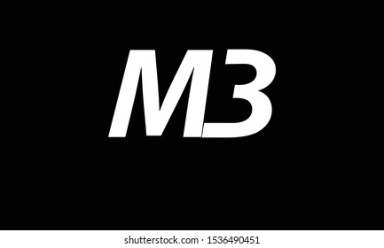 MB abstract vector logo monogram template