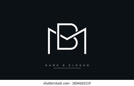 MB, BM Abstract Letters Logo Monogram