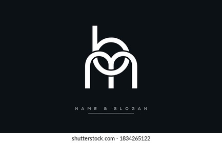 MB, BM Abstract Letters Logo Monogram