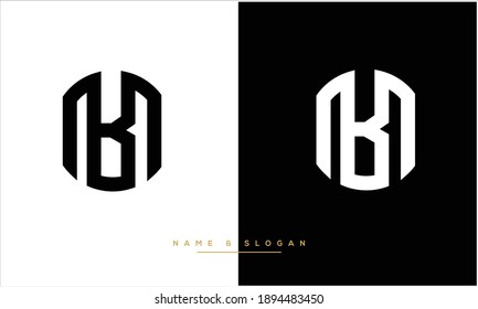 MB,BM Logo für abstrakte Buchstaben Monogramm