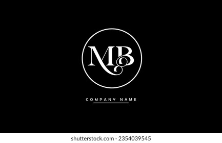 MB, BM Abstract Letters Logo Monogram