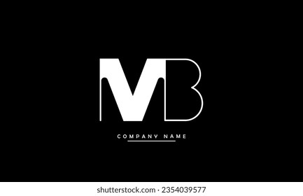 MB, BM Abstract Letters Logo Monogram