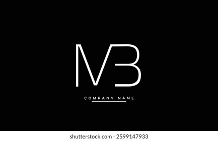 MB, BM Abstract Letters Logo Monogram