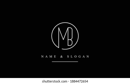 Mb Bm Abstract Vector Logo Monogram Stock Vector (Royalty Free ...