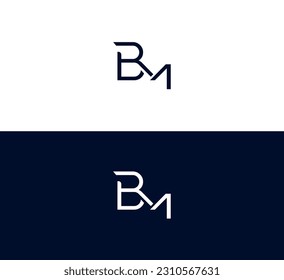 MB, BM letter vector logo abstract template