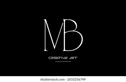 MB, BM, M, B abstract letters logo monogram