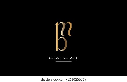 MB, BM, M, B abstract letters logo monogram