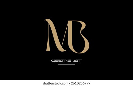 MB, BM, M, B abstract letters logo monogram